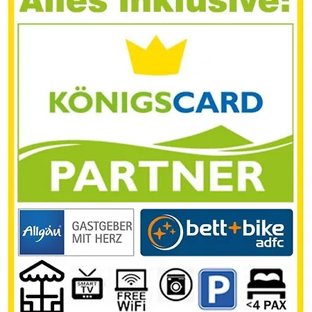 公寓 Alpina Sonnen-appartements Incl Xl-sonnen-terrasse & Koenigscard *