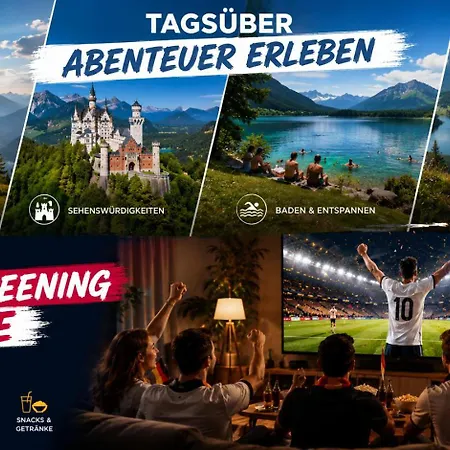 Alpina Sonnen-appartements Incl Xl-sonnen-terrasse & Koenigscard Apartmán Füssen