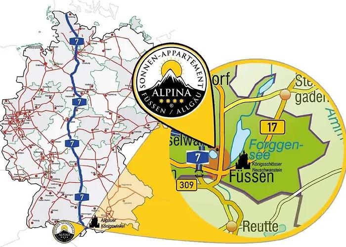 Alpina Sonnen-appartements Incl Xl-sonnen-terrasse & Koenigscard Appartamento Füssen